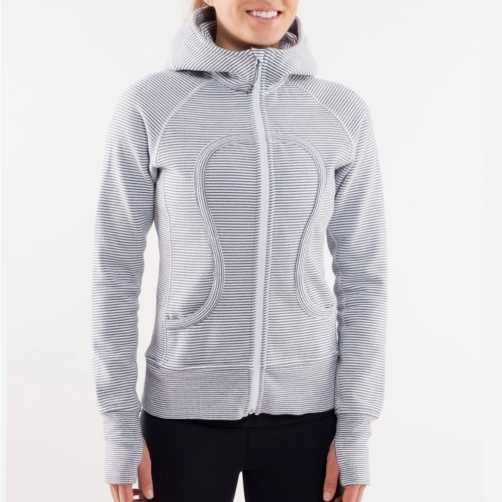 LULULEMON Scuba Hoodie Stripe
White Heathered Blurred Grey Classic Stripe